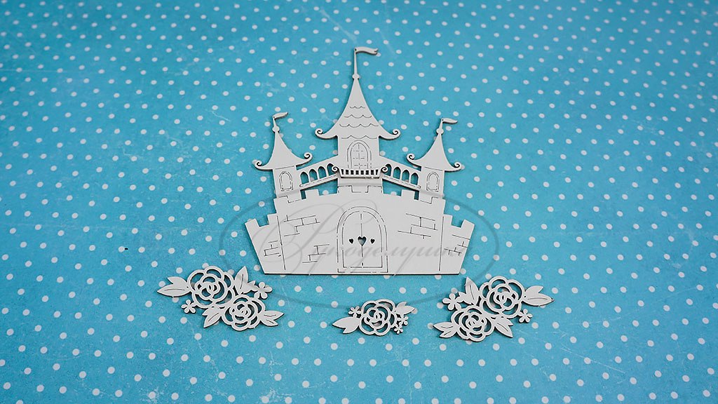 Вырубка из чипборда Рукоделушка "Замок принцессы 1Б"