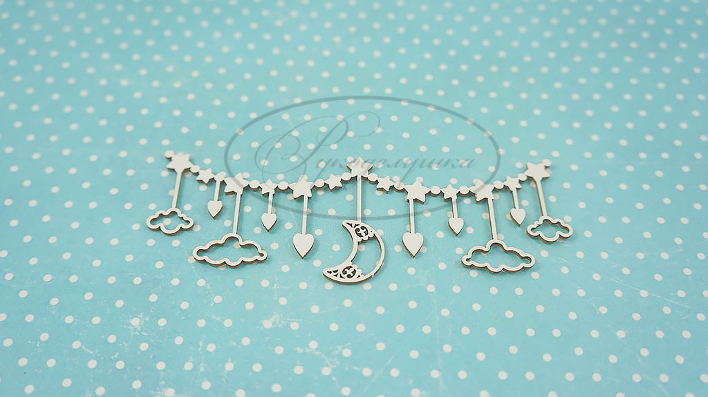 Вырубка из чипборда Рукоделушка "Детская подвеска 2"