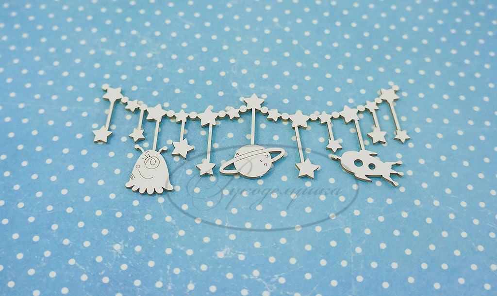 Вырубка из чипборда Рукоделушка "Детская подвеска 3"