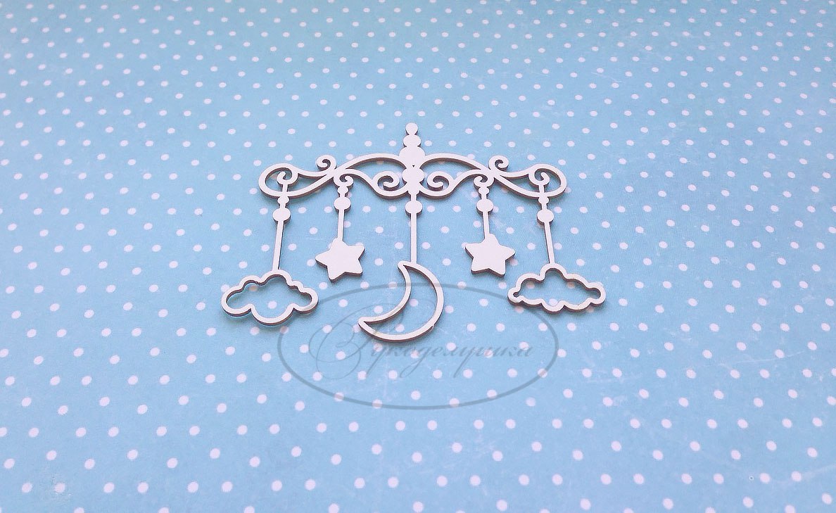 Вырубка из чипборда Рукоделушка "Детский мобиль 2"