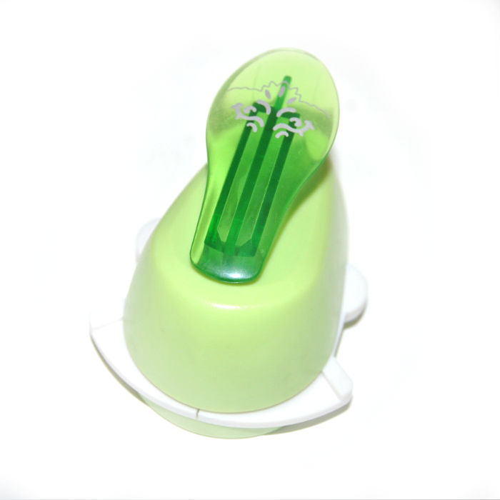 Фигурный дырокол для угла Астра "С завиточками"