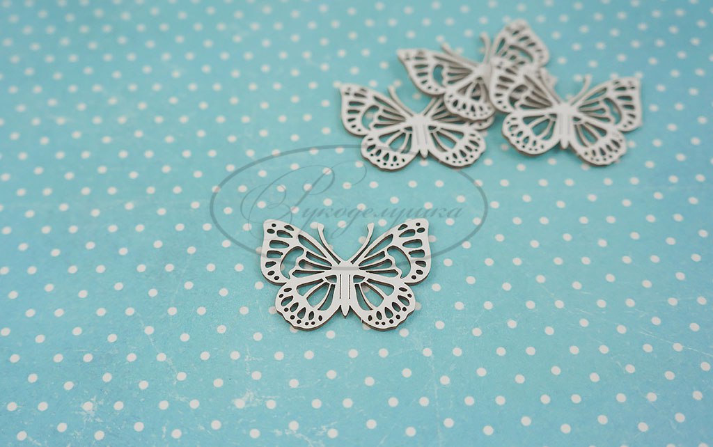 Вырубка из чипборда Рукоделушка "Бабочки ажурные 3 "