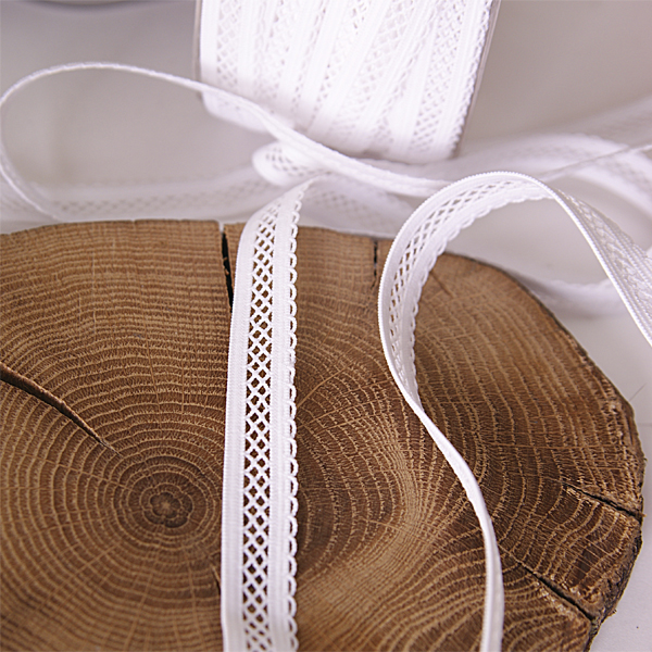 Резинка для блокнотов 18 мм с сеточкой , белый