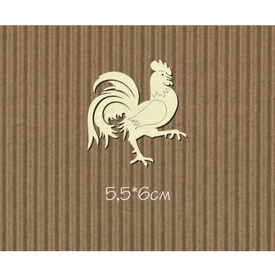 Чипборд "Петух №3 гуляющий"