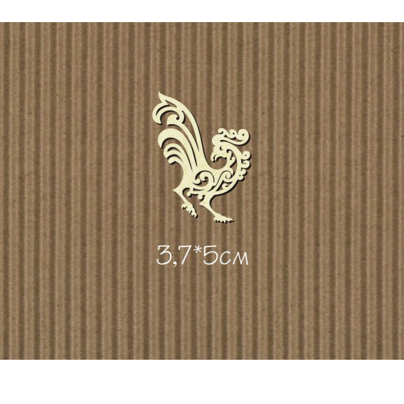 Чипборд "Петух резной маленький"