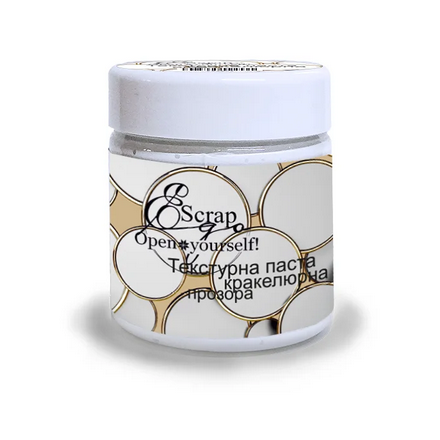 Текстурная паста ScrapEgo "Кракелюрная" ПРОЗРАЧНАЯ"