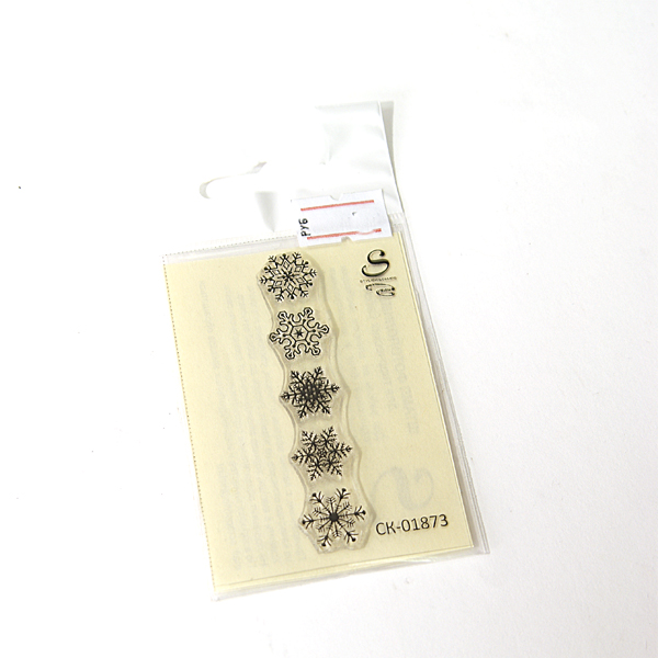 Штамп Stylish Stamps "5 снежинок ОДИНАКОВЫХ"