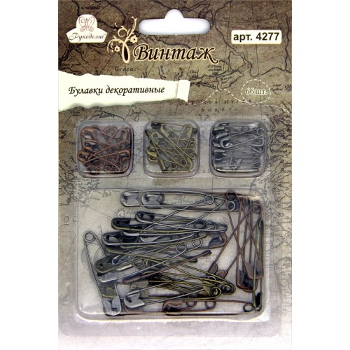 Набор металлических украшений Рукоделие "Булавки",