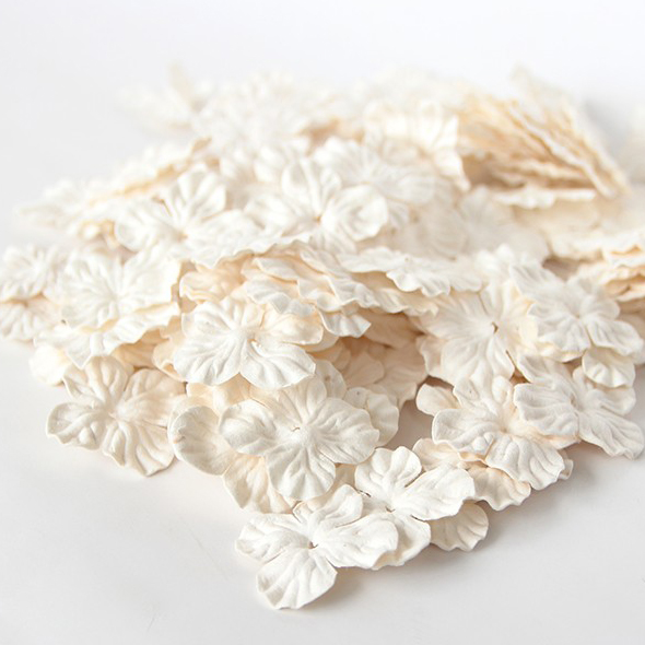 Набор гортензий 2,5 см (20шт) Цвет молочный белый