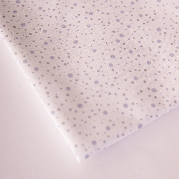 Ткань лоскутная 50 х 55 см "4591", снежинки с серебром