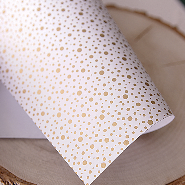 Бумага для скрапбукинга MrPainter "Золотые точки" (PSO-03)