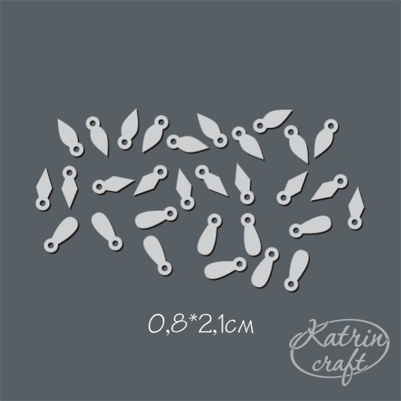 Набор анкеров из акрила 2 мм АССОРТИ (30шт)