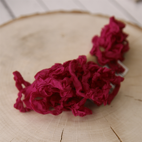 Шебби лента 5 метров, цвет вишнёво-красный