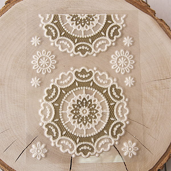 Самоклеющиеся кружевные салфетки Scrapberrys, набор 4