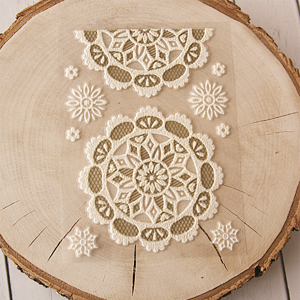 Самоклеющиеся кружевные салфетки Scrapberrys, набор 3