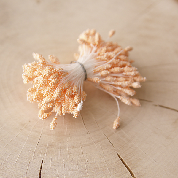 Тычинки Scrapberrys Персиковые, 144 штуки