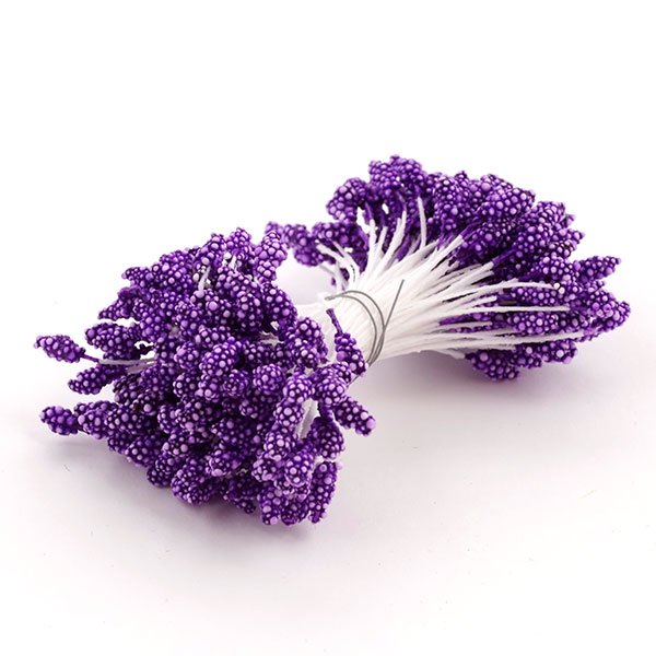 Тычинки Scrapberrys фиолетовые, 144 штуки