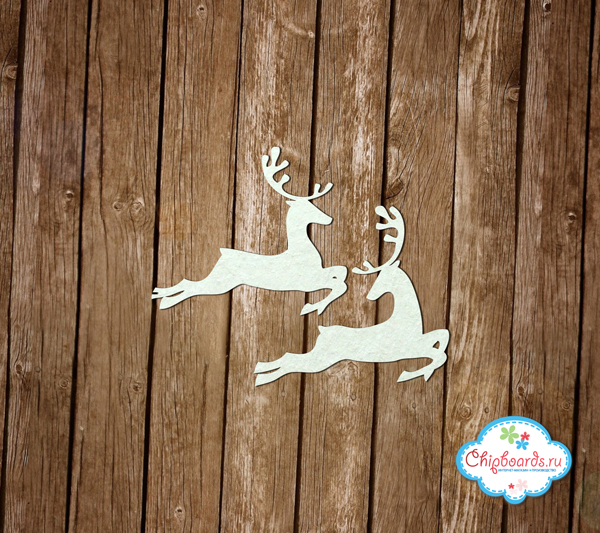 Чипборд Chipboards "Два оленя"