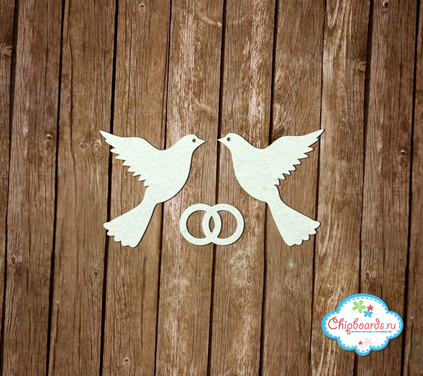 Чипборд Chipboards "Голубки"