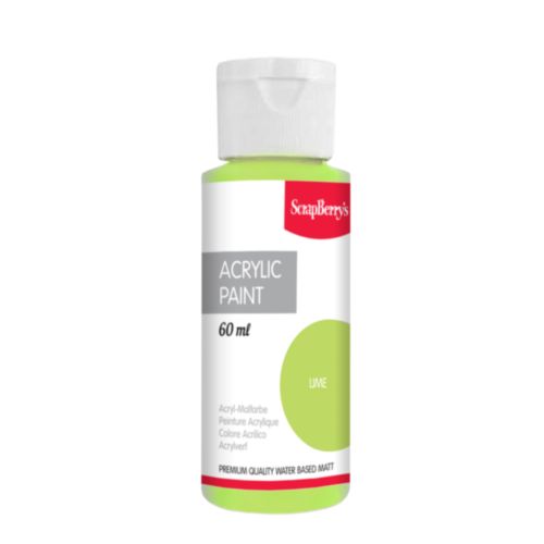 Акриловая краска Scrapberrys, цвет Лайм