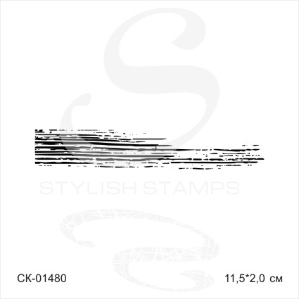 Штамп Stylish Stamps "Штрихи продольные"