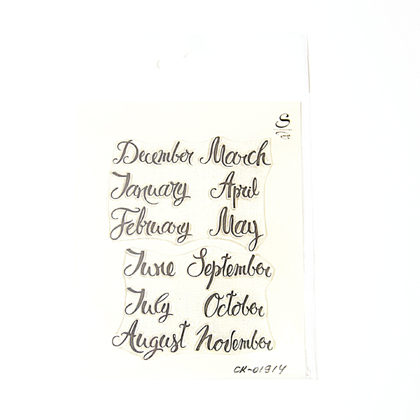 Штамп Stylish Stamps "Названия месяцев англ калиграф № 1"