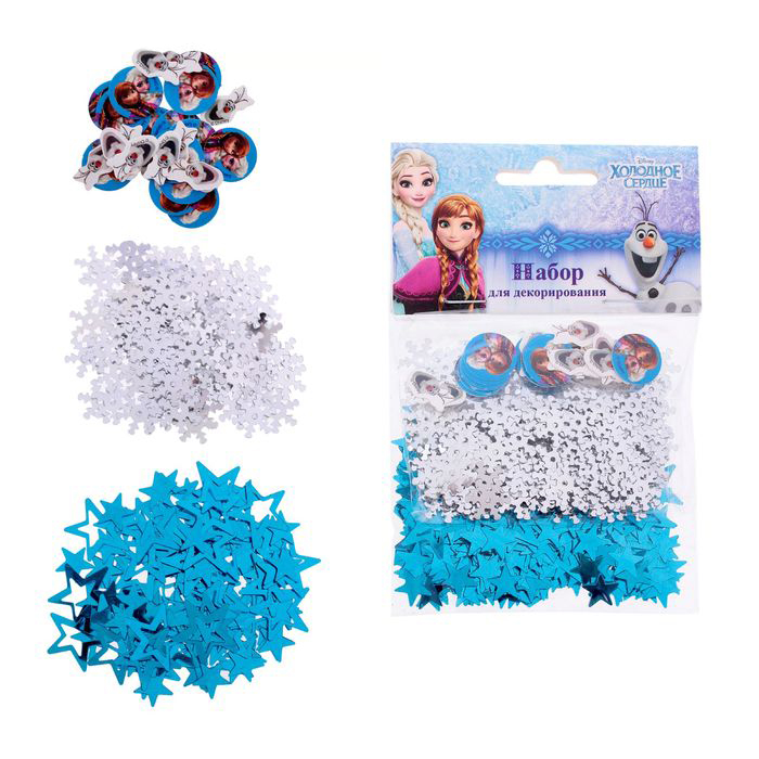 Набор пайеток "Звёзды и снежинки"