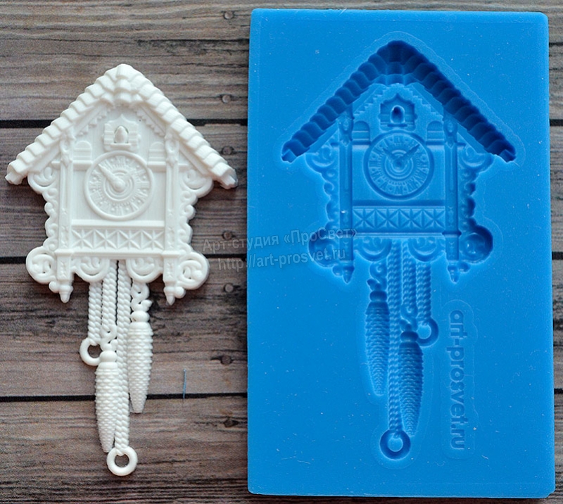 Молд Просвет "Часы с кукушкой"