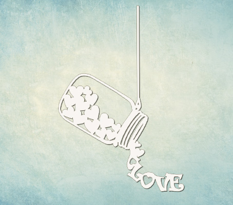 Чипборд ПроСвет "Баночка любви 4402"