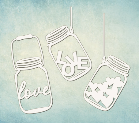 Чипборд ПроСвет "Баночки любви 4420"