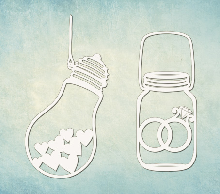 Чипборд ПроСвет "Баночки любви 4421"