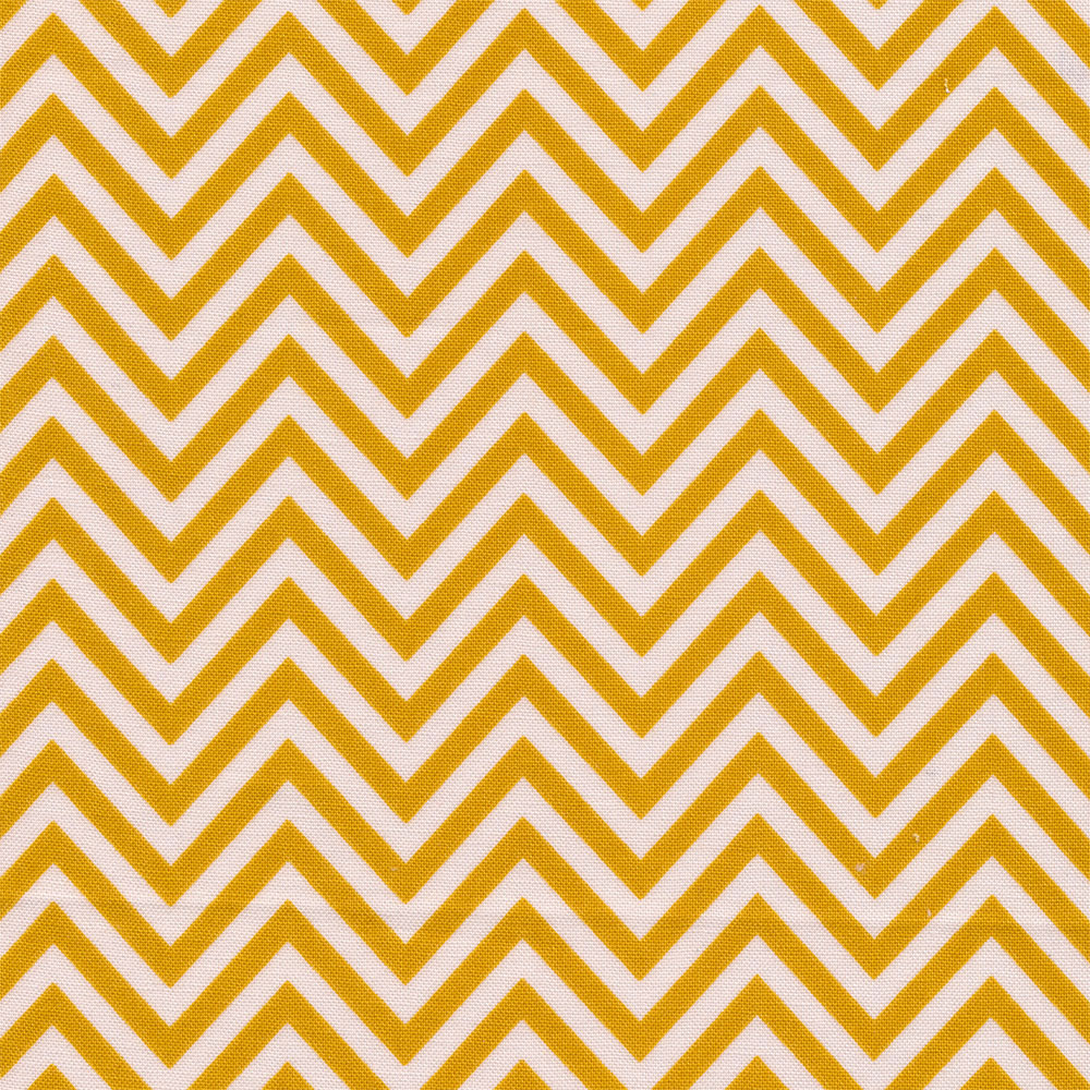 Ткань лоскутная 50 х 55 см "Бабушкин сундучок", жёлтый зигзаг