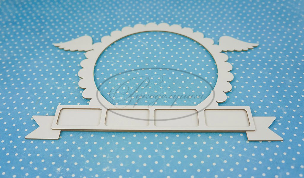 Вырубка из чипборда Рукоделушка "Метрика 1Б"