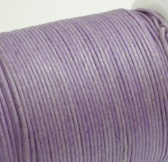 Вощённый шнур 1 мм. Цвет сиреневый