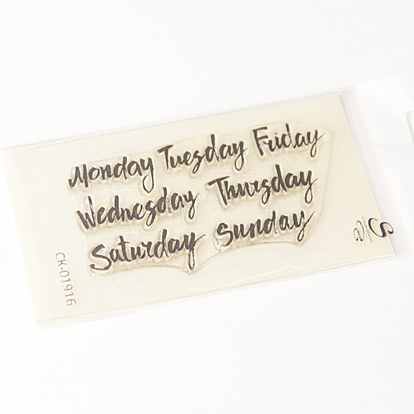 Штамп Stylish Stamps "Названия дней недели англ калиграф"