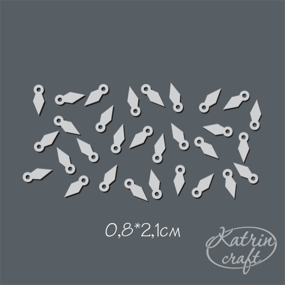 Набор анкеров из акрила 1 мм РОМБ (30шт)