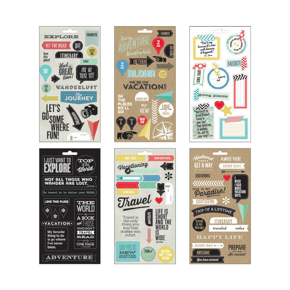 Наклейки Me & My Big Ideas "Мы путешествуем"