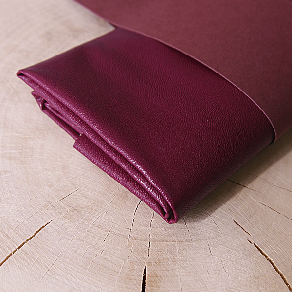 Кожзам корейский, отрез 35 х 50 см, цвет виноград