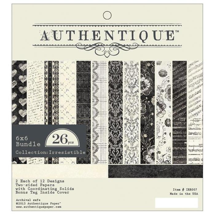 Набор бумаги 15 х 15 см Authentique "Irresistible "