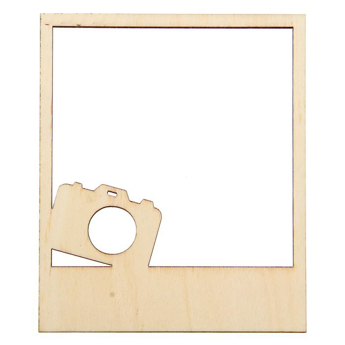 Деревянные рамочки Артузор "Фотоаппарат", 3 шт