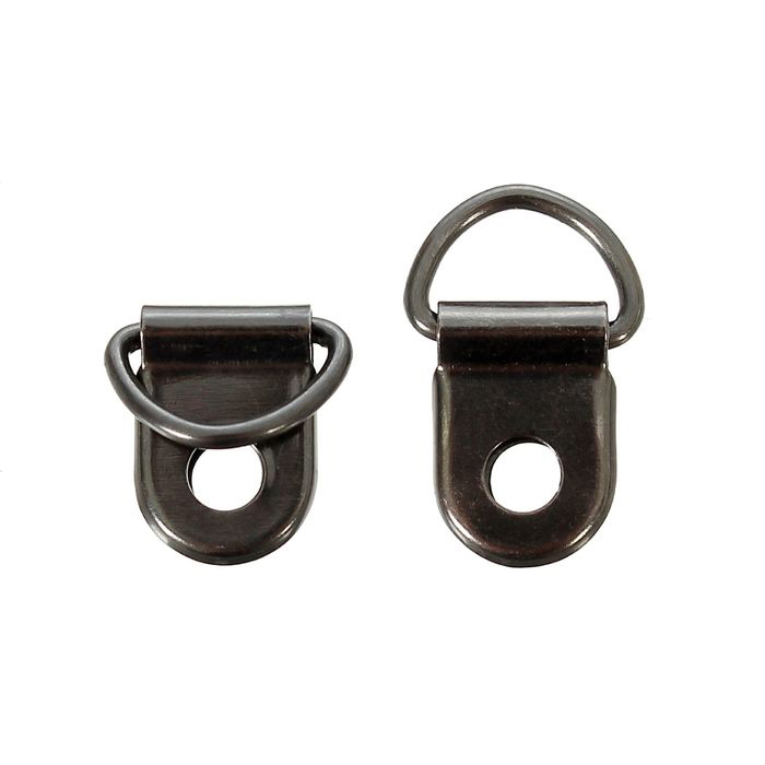 Петелька металлическая 2 см, цвет чёрный (471)