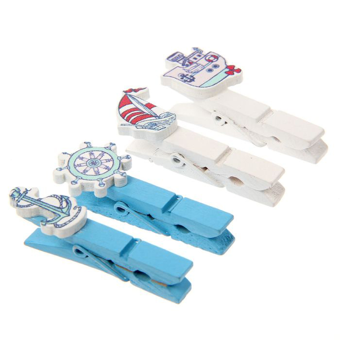 Набор деревянных прищепок Артузор "Морские приключения"