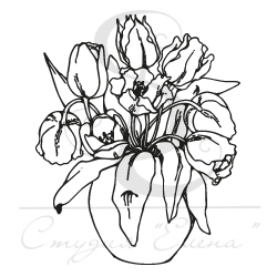 Штамп "Тюльпаны"