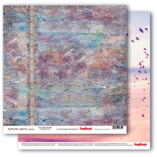 Бумага Scrapberrys "Этника" paradise birds (SB781-4)