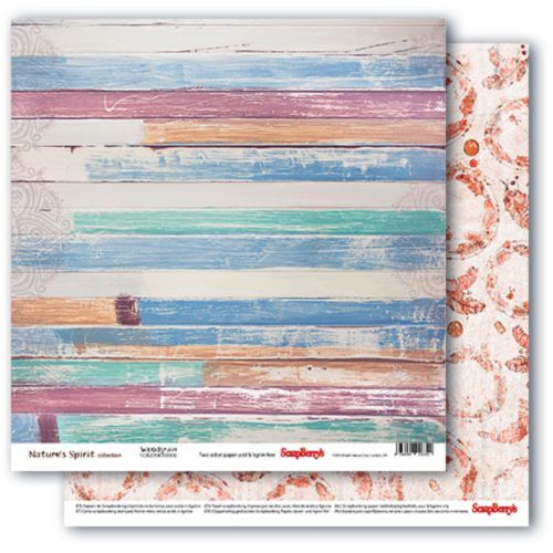 Бумага Scrapberrys "Этника" woodgrain (SB781-5)