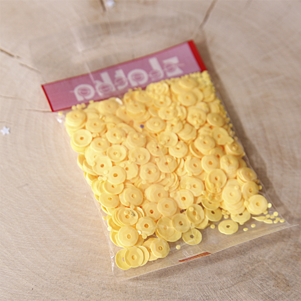 Пайетки Zlatka "Матовый жёлтый"