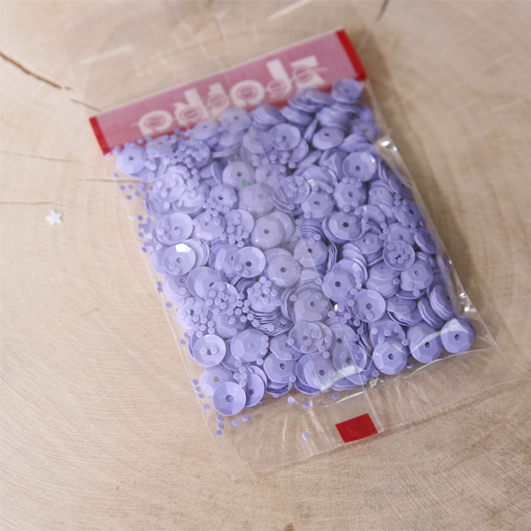 Пайетки Zlatka "Матовый сиреневый"