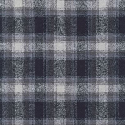 Ткань лоскутная фланелевая 50 х 55 см "Mammoth flannel", серая клетка