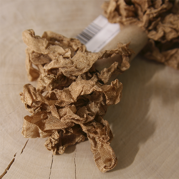 Шебби лента 5 метров, цвет корица