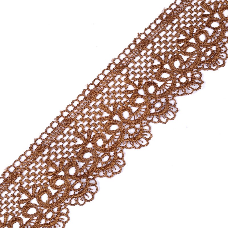 Кружево гипюрное 6.5см , цвет медный